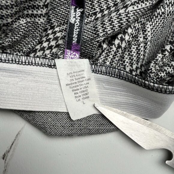 Sensational Collection Women's Large Skirt Mini Faux Wrap Tie Pull On Plaid - Picture 6 of 6